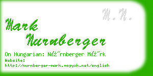 mark nurnberger business card